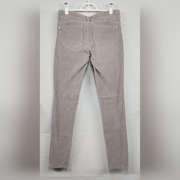 Democracy "Ab" Technology Jeans Corduroy 6 Skinny Leg Light Grey Stretch - Picture 4 of 11